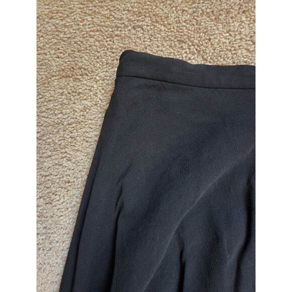 St. John Evening Black 100% Silk Chiffon Layered Elegant Maxi Skirt Plus Size 16 - Picture 3 of 11